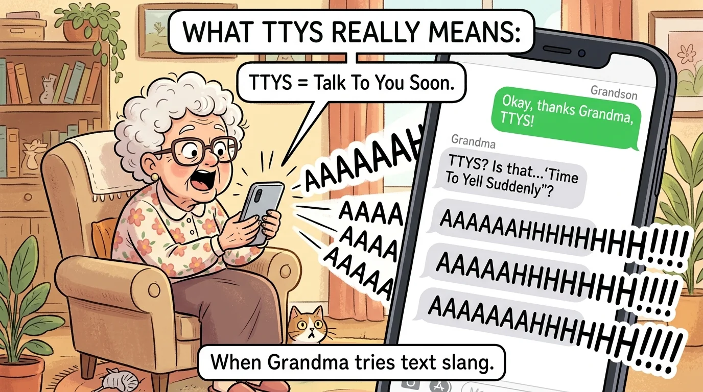 TTYS Meaning in Text