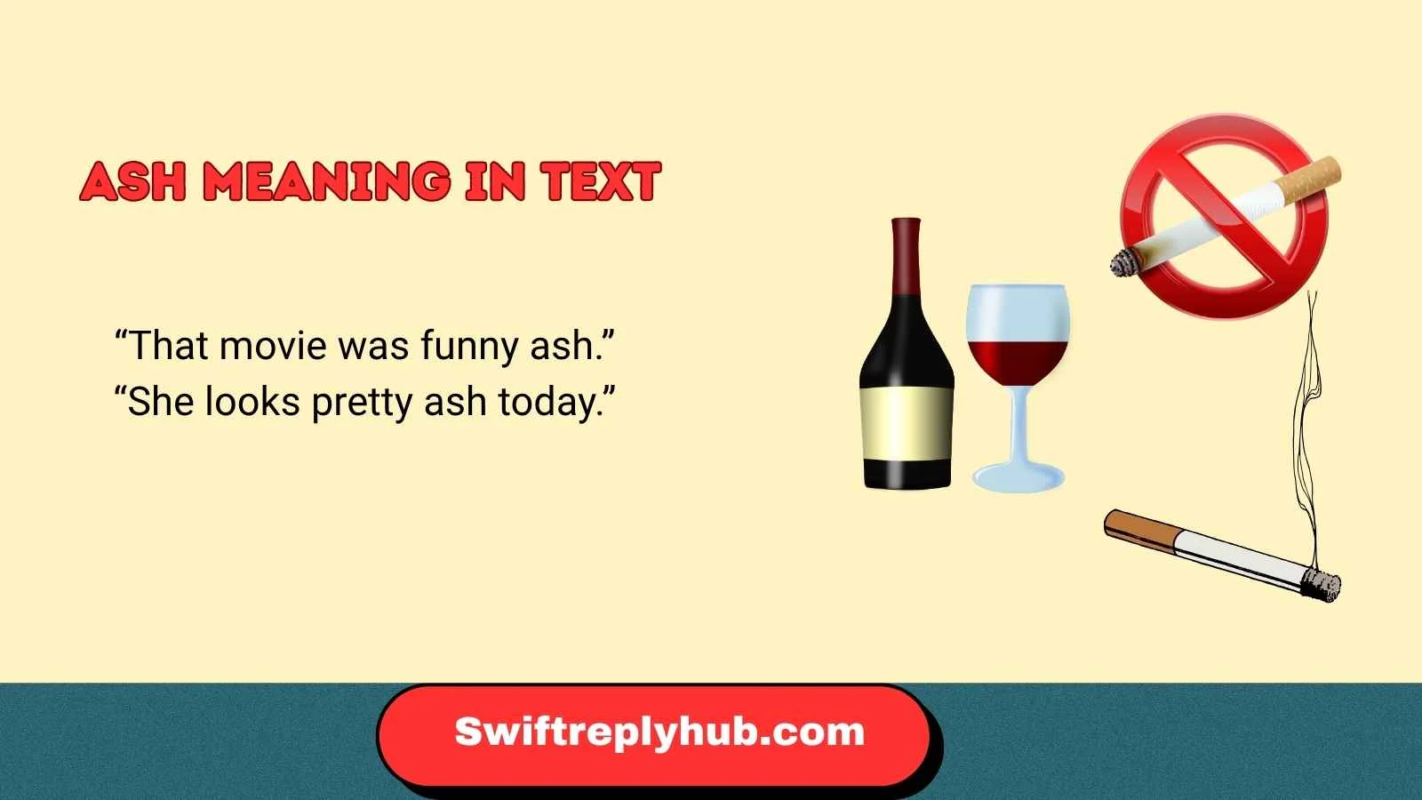 ash meaning in text