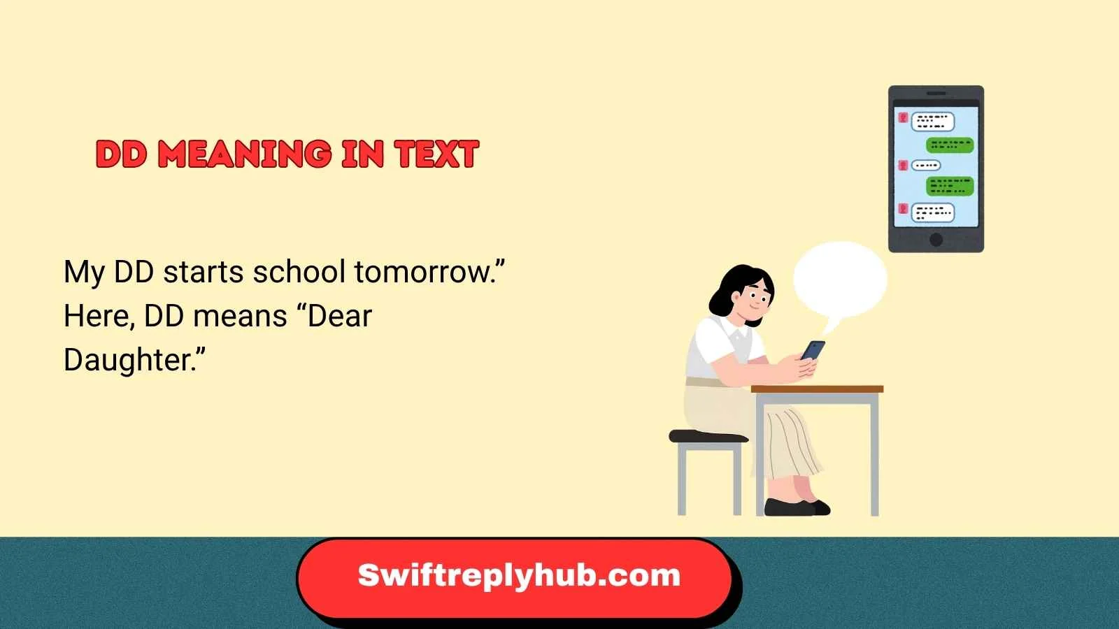 dd meaning in text